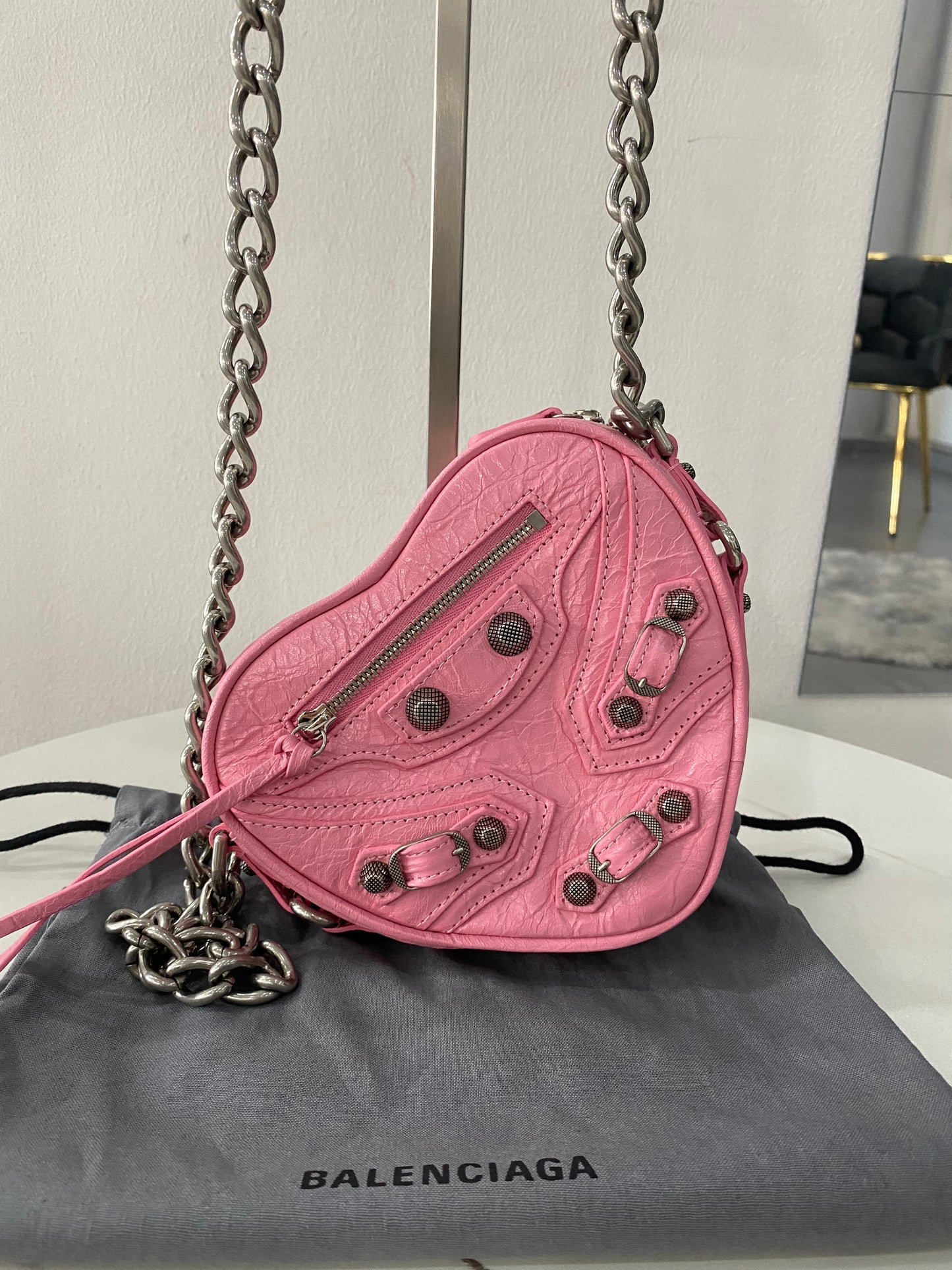 Borsetta Balenciaga Le Cagole Heart Mini