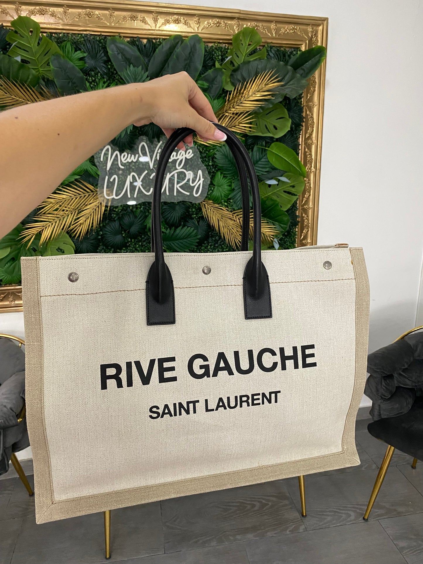 Borsa Tote Saint Laurent Rive Gauche