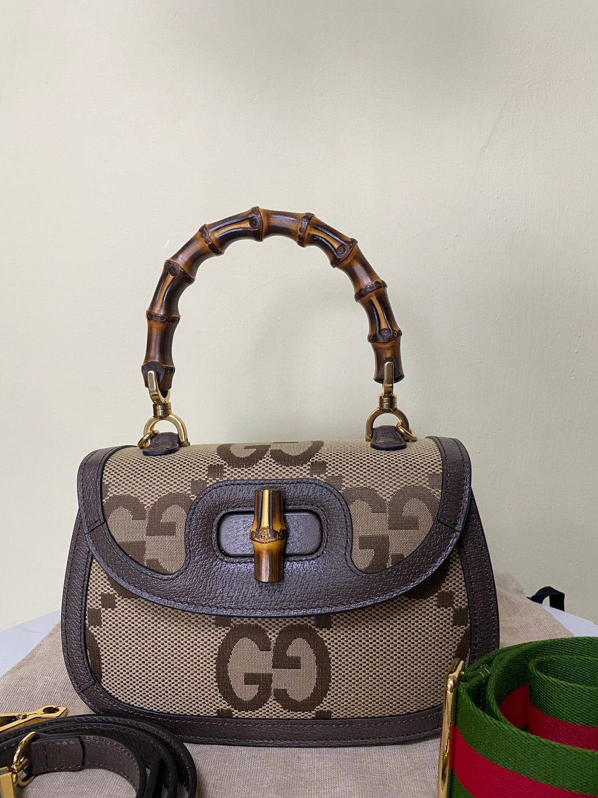 Borsa Gucci Bamboo Small Jumbo GG
