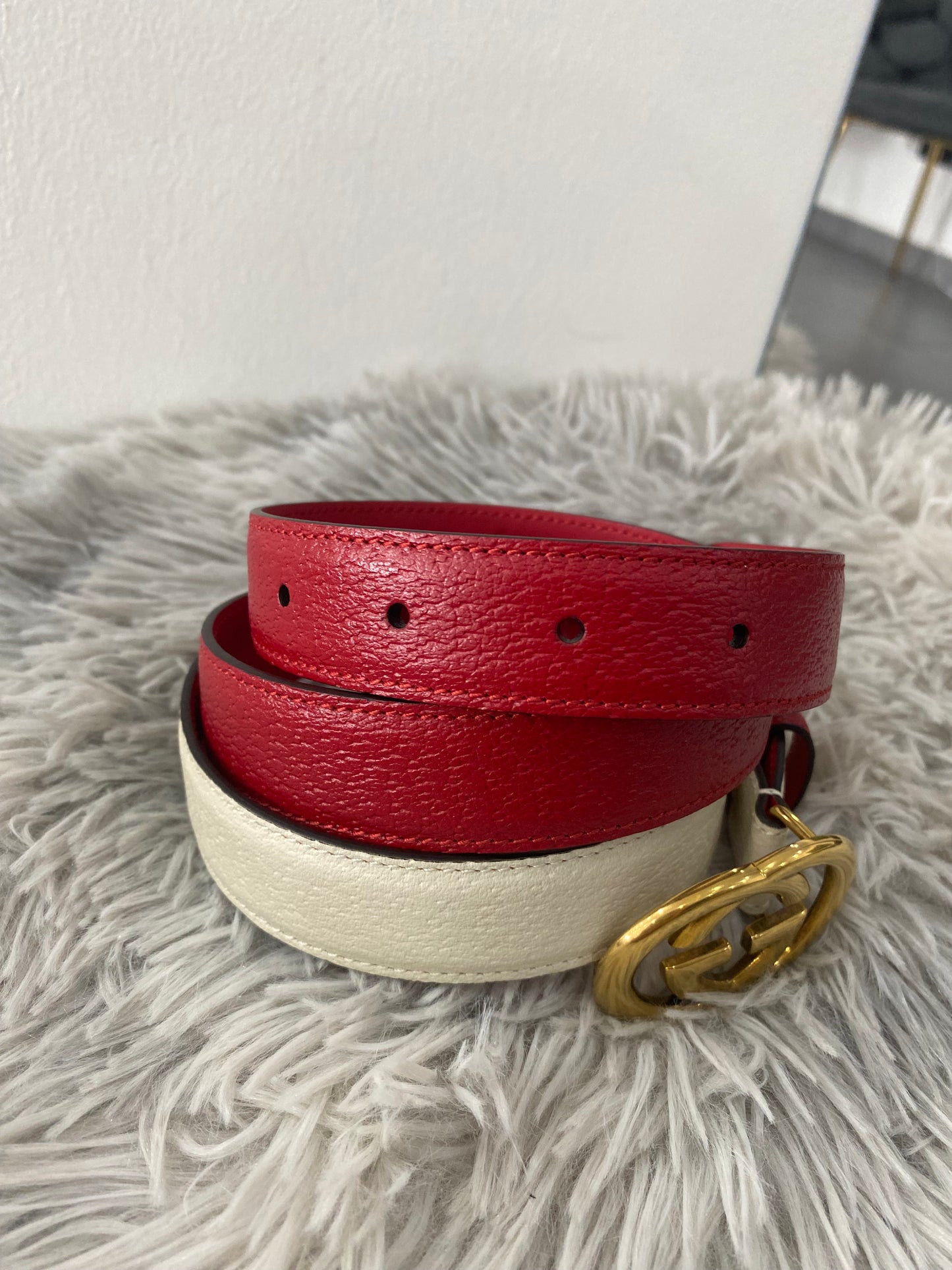 Cintura Gucci GG sottile