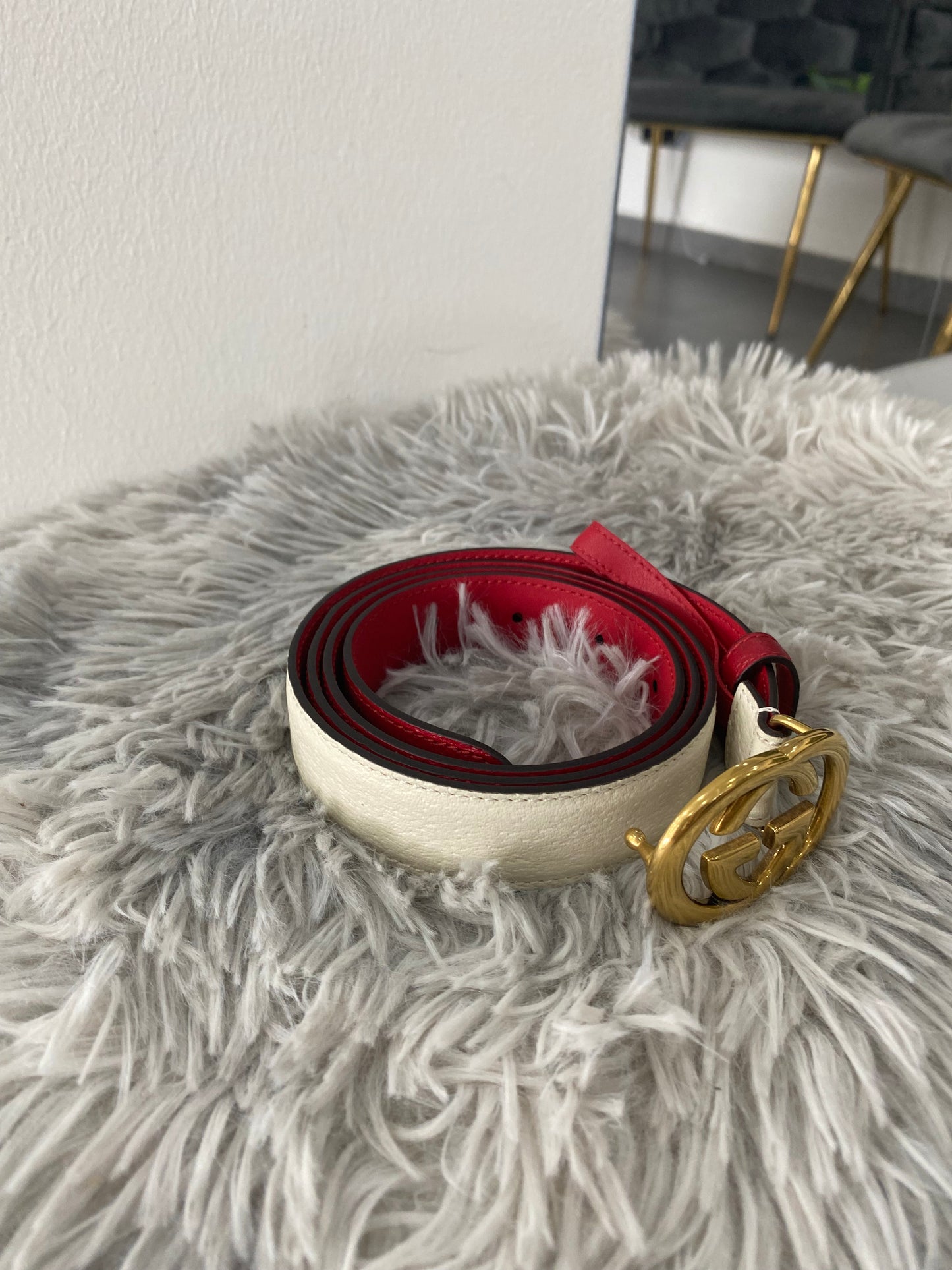 Cintura Gucci GG sottile