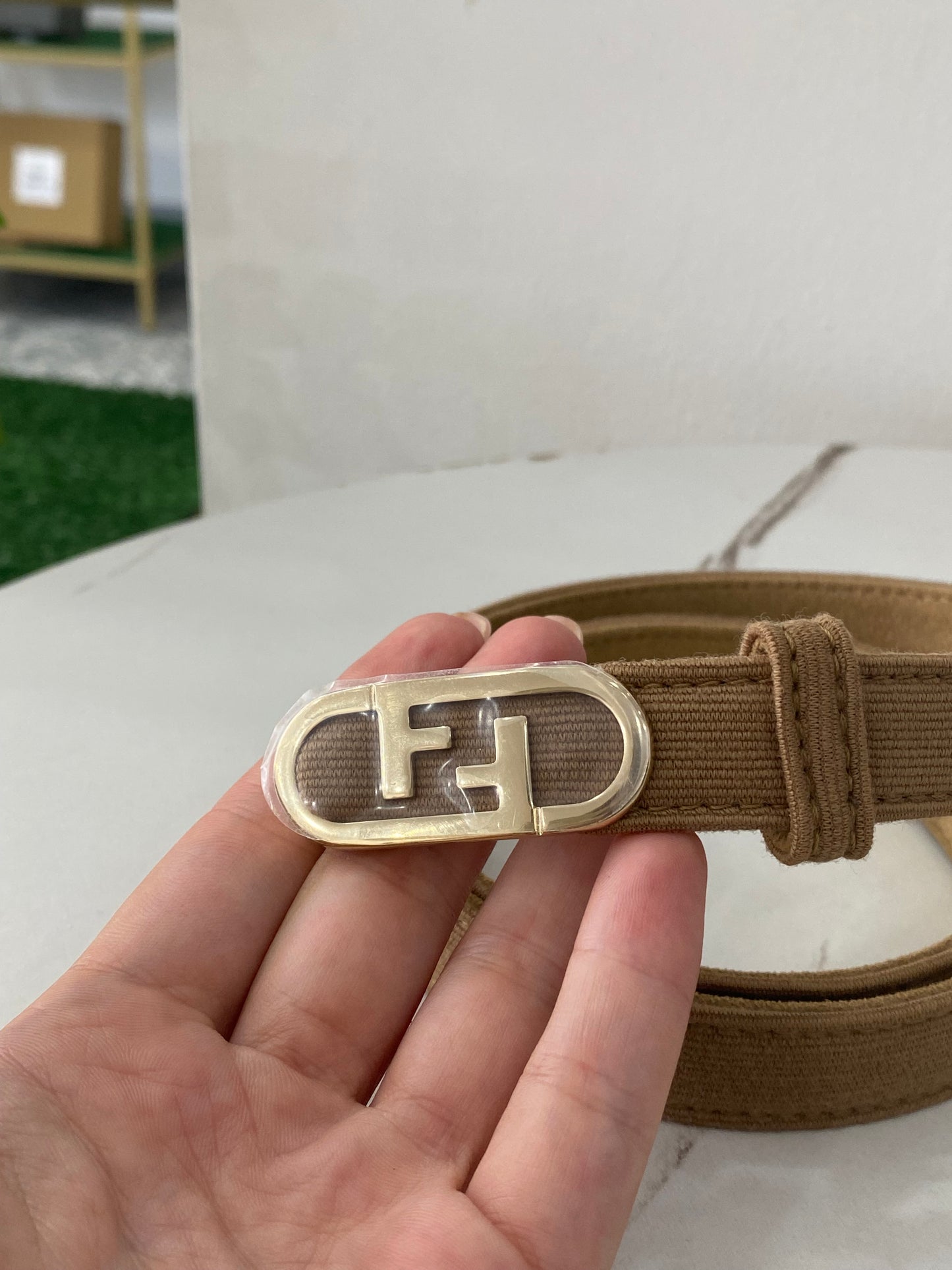 Cintura Fendi sottile FF 40