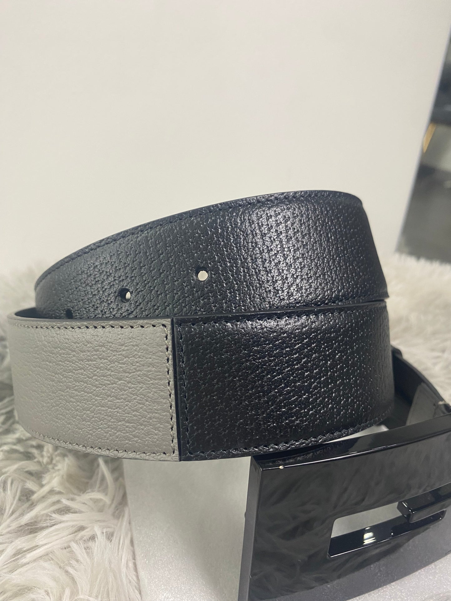 Cintura Gucci Square G Bicolore