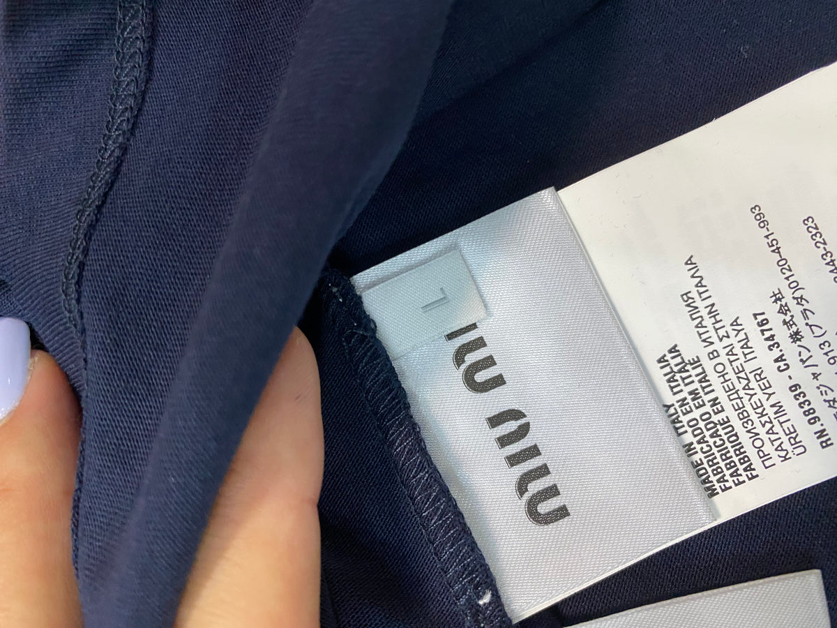 T-shirt corta Miu Miu