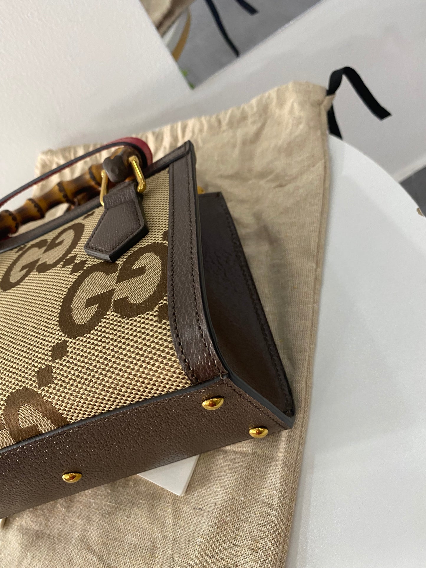 Borsa Gucci Mini Diana Jumbo GG