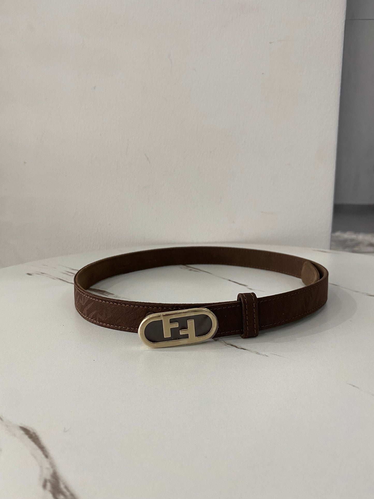 Cintura Fendi sottile FF 36