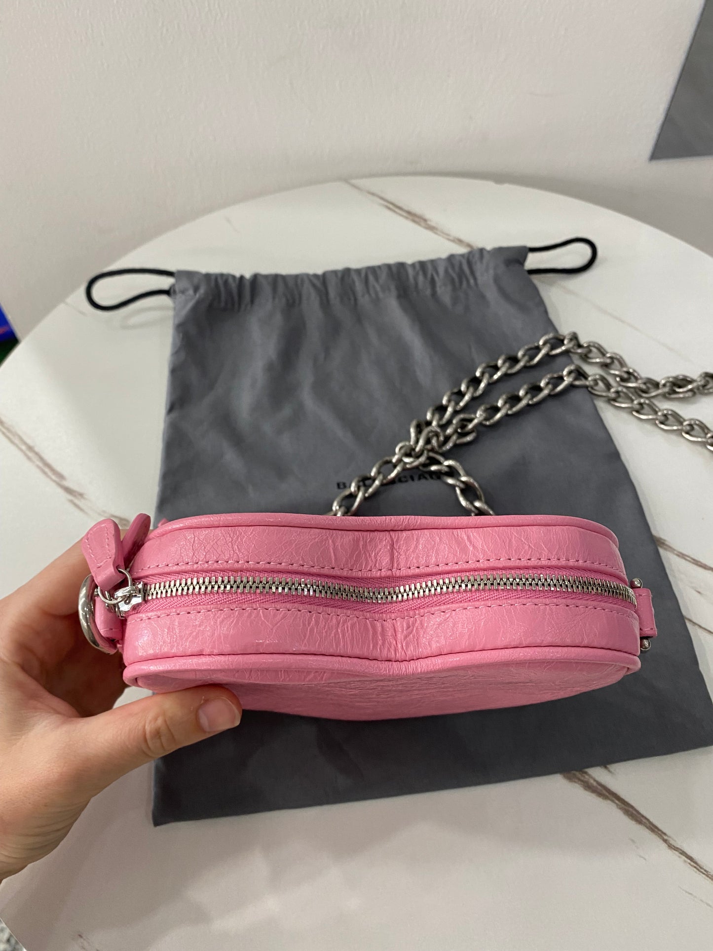 Borsetta Balenciaga Le Cagole Heart Mini