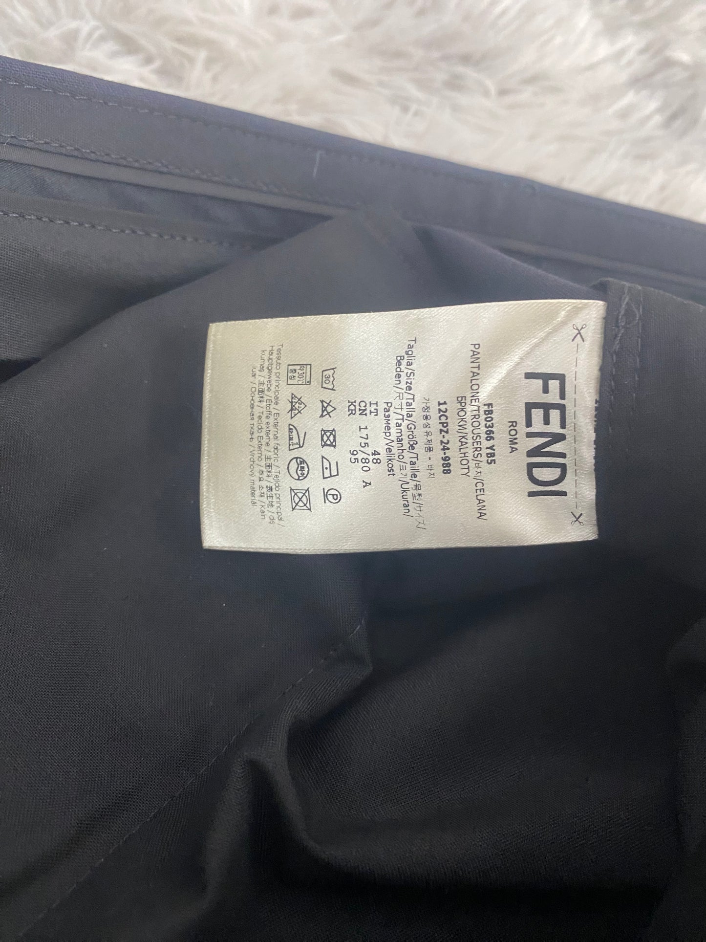 Pantalone Classico Fendi