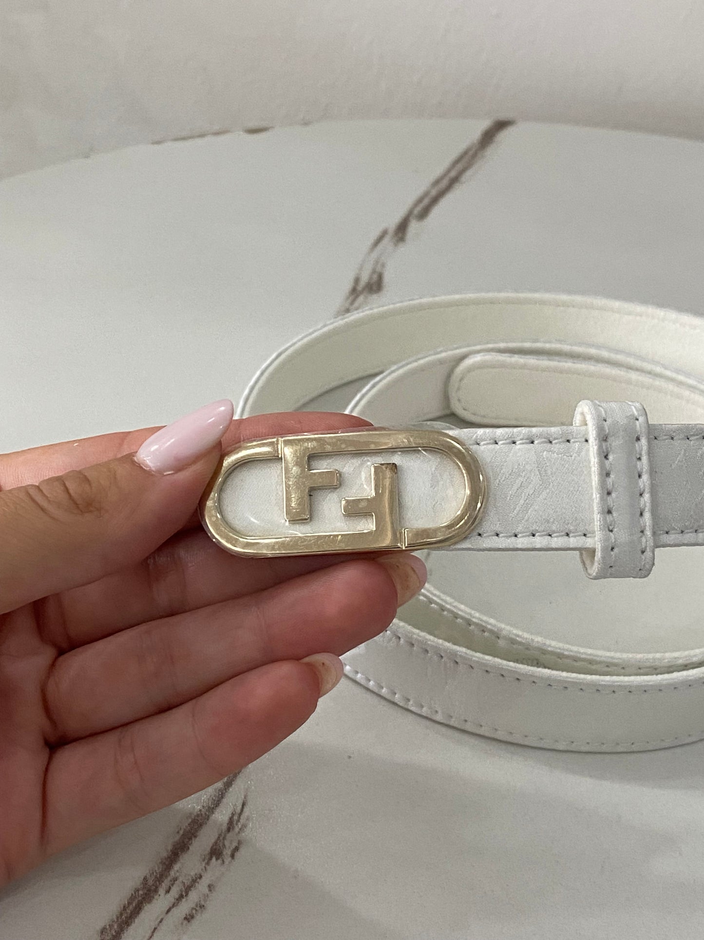 Cintura Fendi sottile FF 46