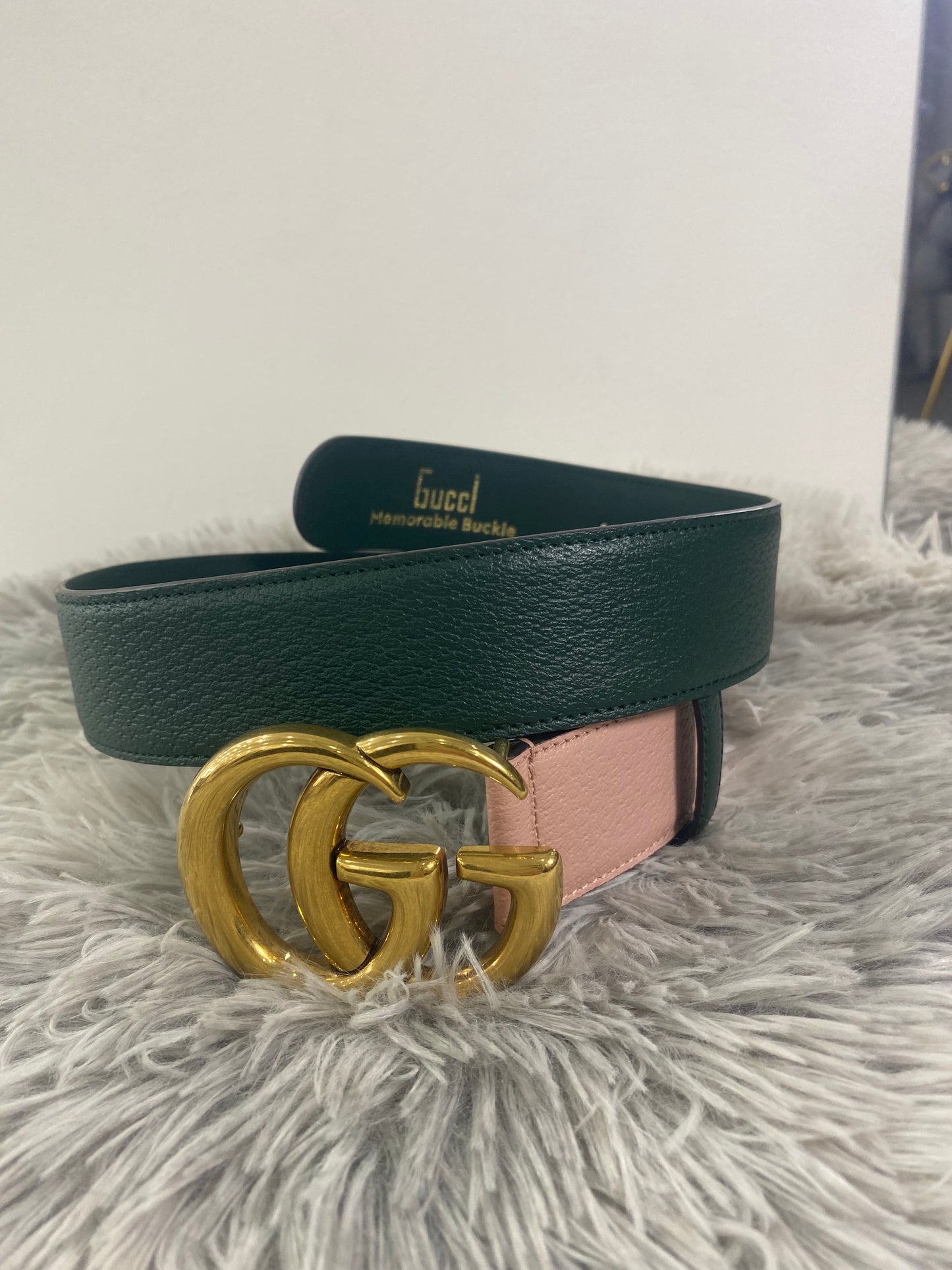 Cintura Gucci GG Bicolore