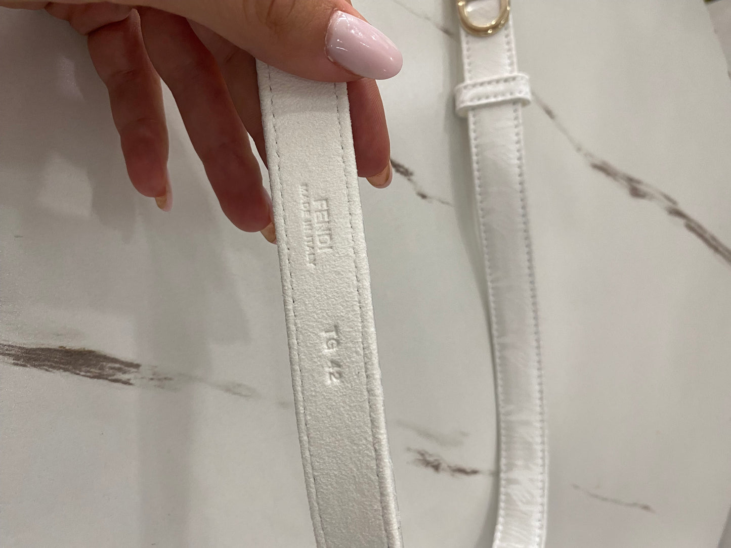 Cintura Fendi sottile FF 42