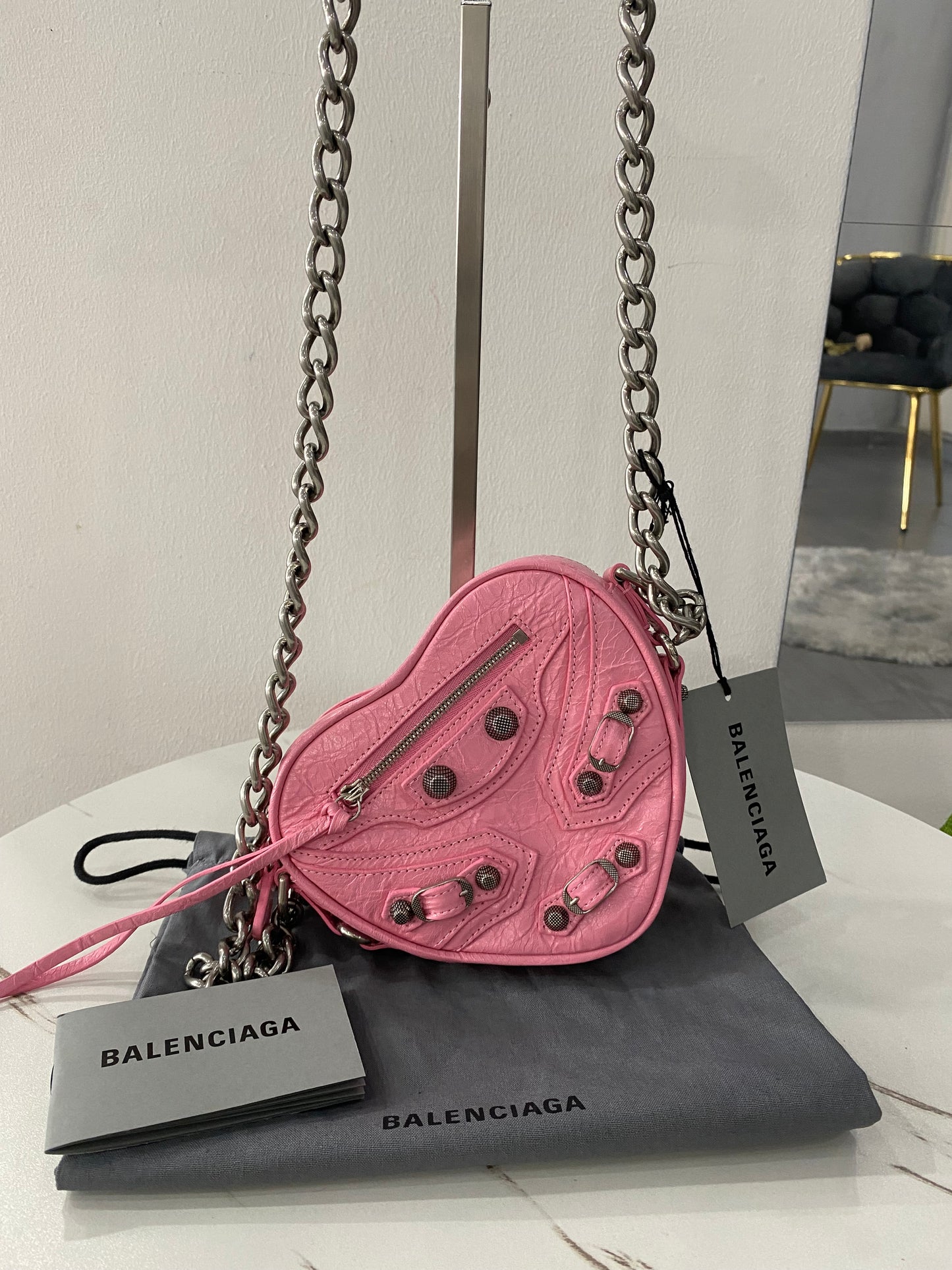Borsetta Balenciaga Le Cagole Heart Mini