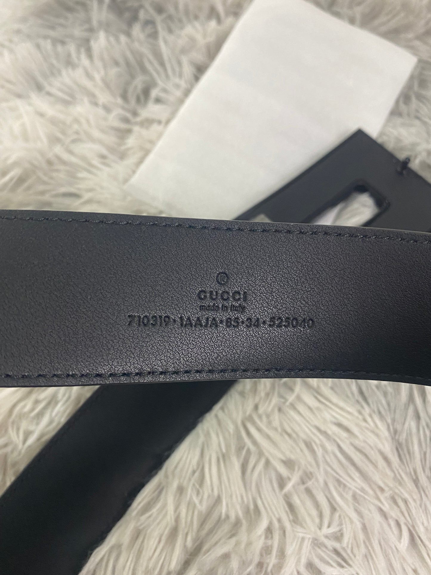 Cintura Gucci Square G Bicolore