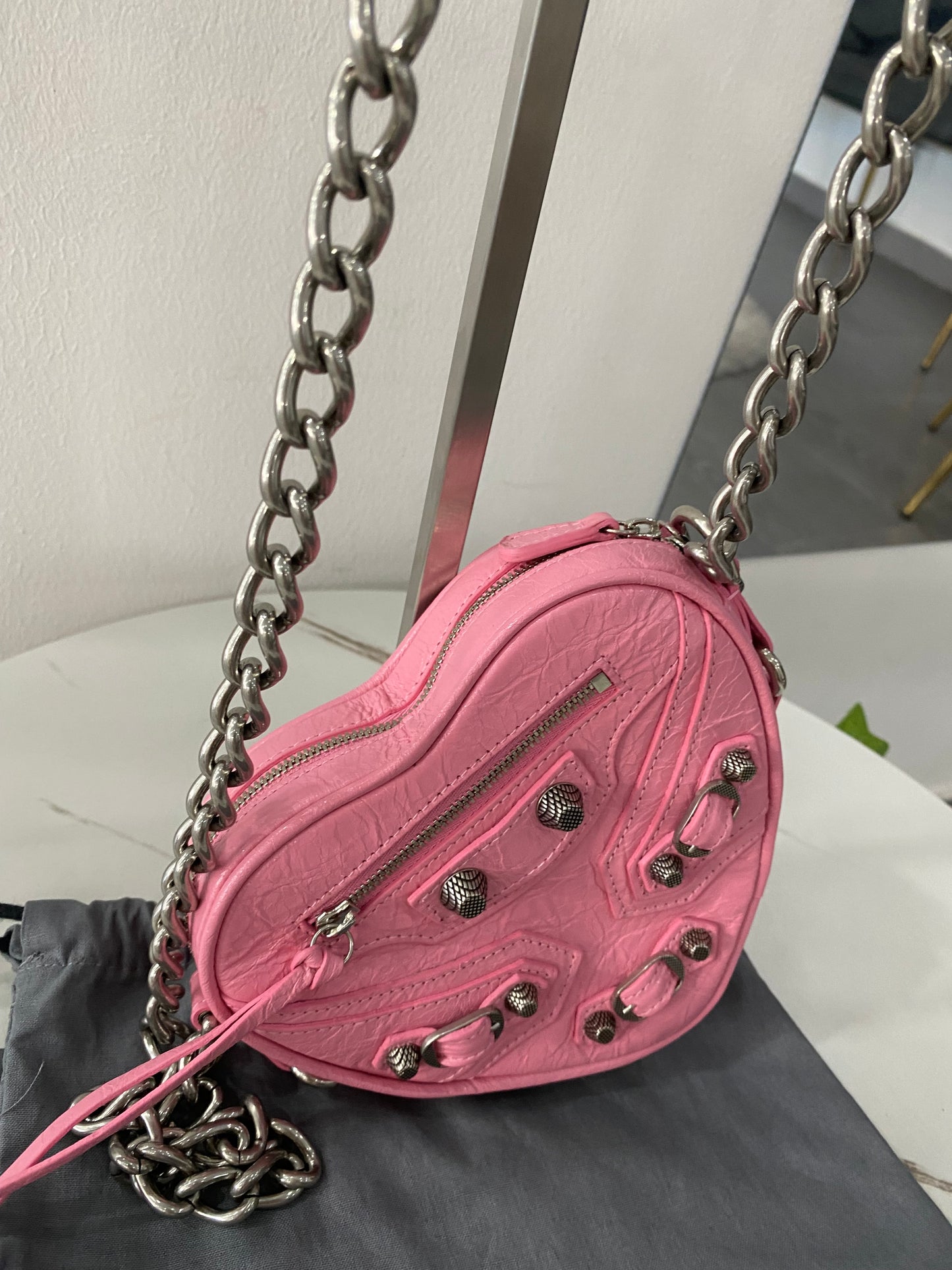 Borsetta Balenciaga Le Cagole Heart Mini