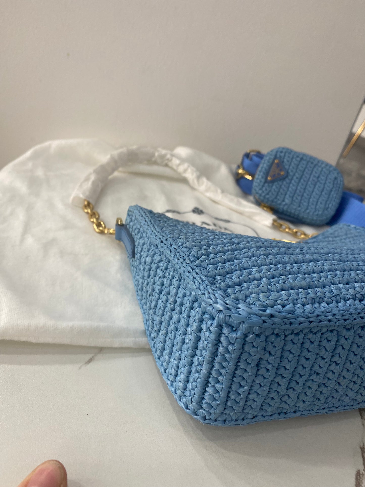 Borsa Prada Re-Edition 2005 in crochet