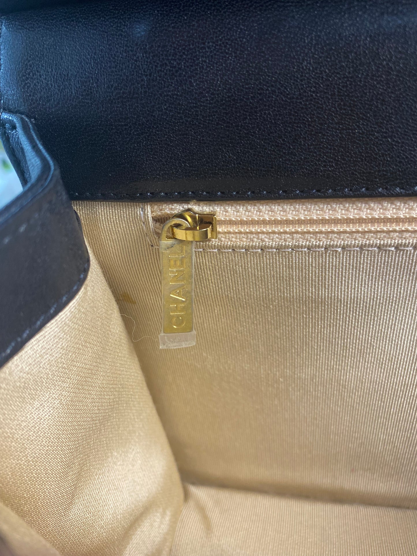 Borsa Chanel Classic Pearl Chain Flap Bag