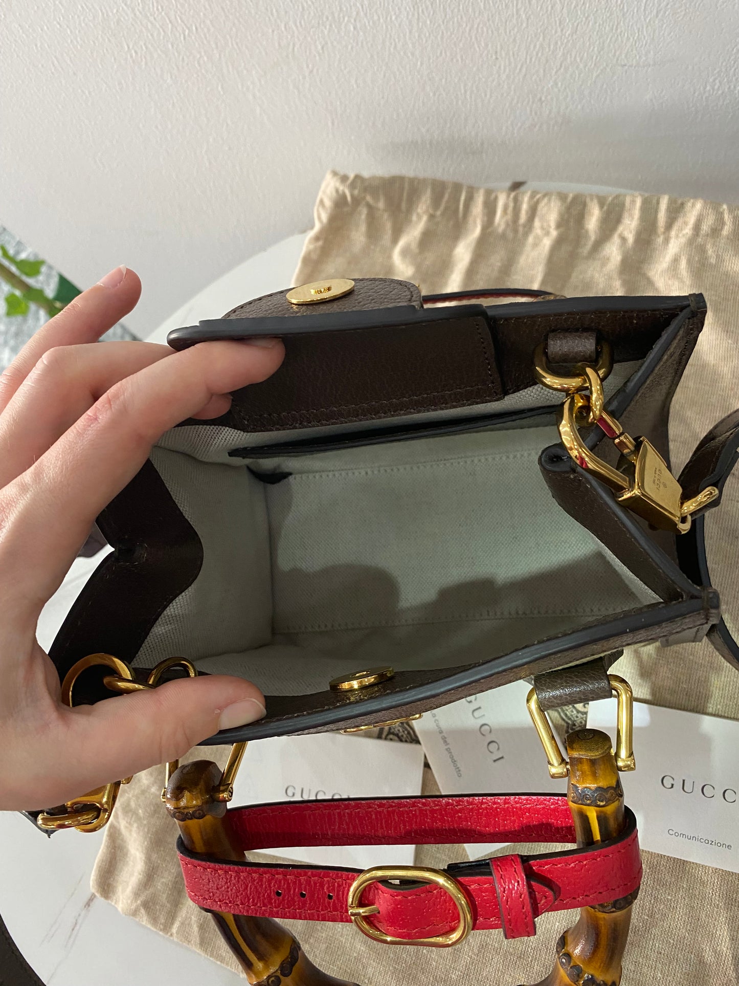 Borsa Gucci Mini Diana Jumbo GG