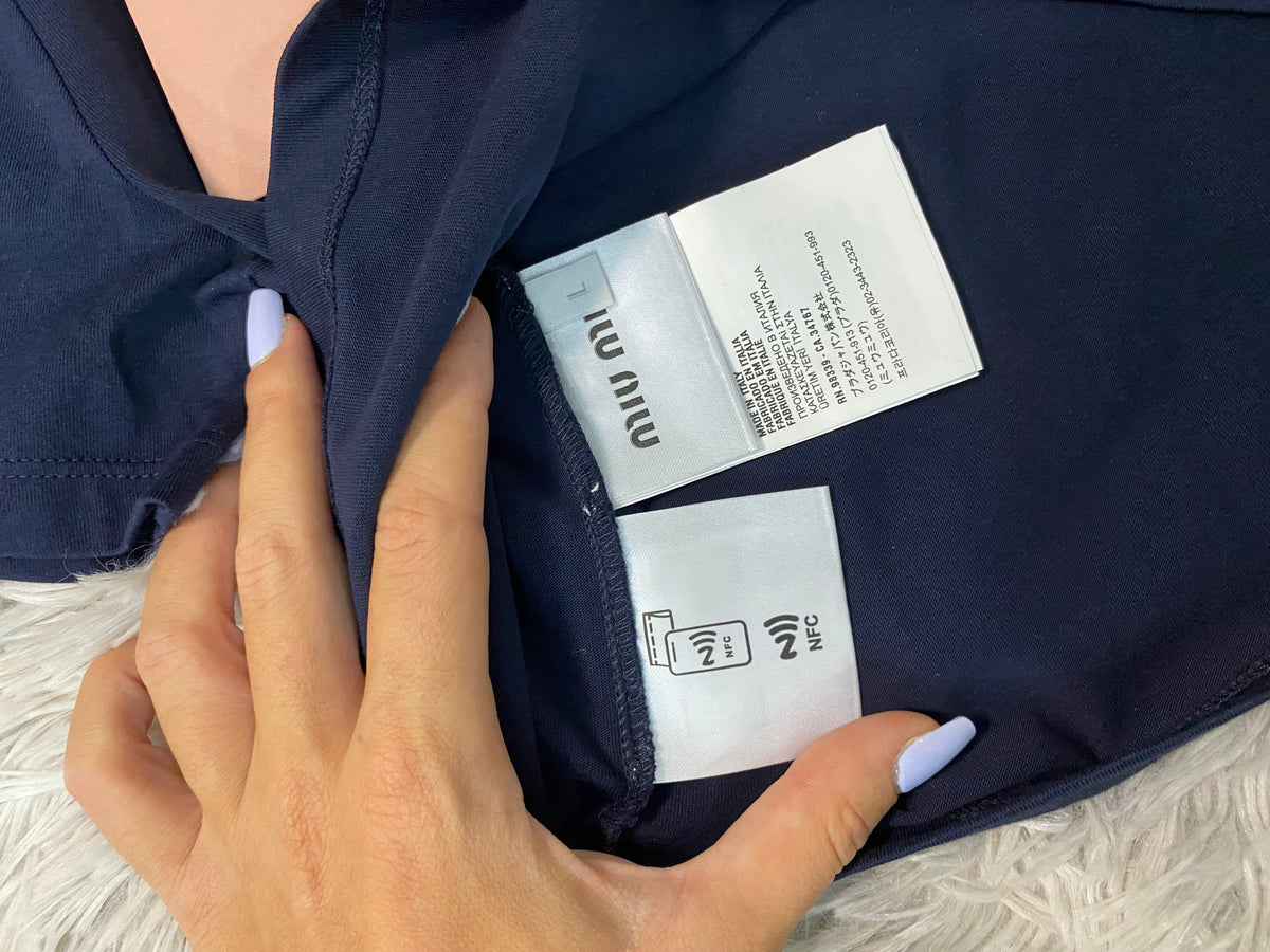 T-shirt corta Miu Miu