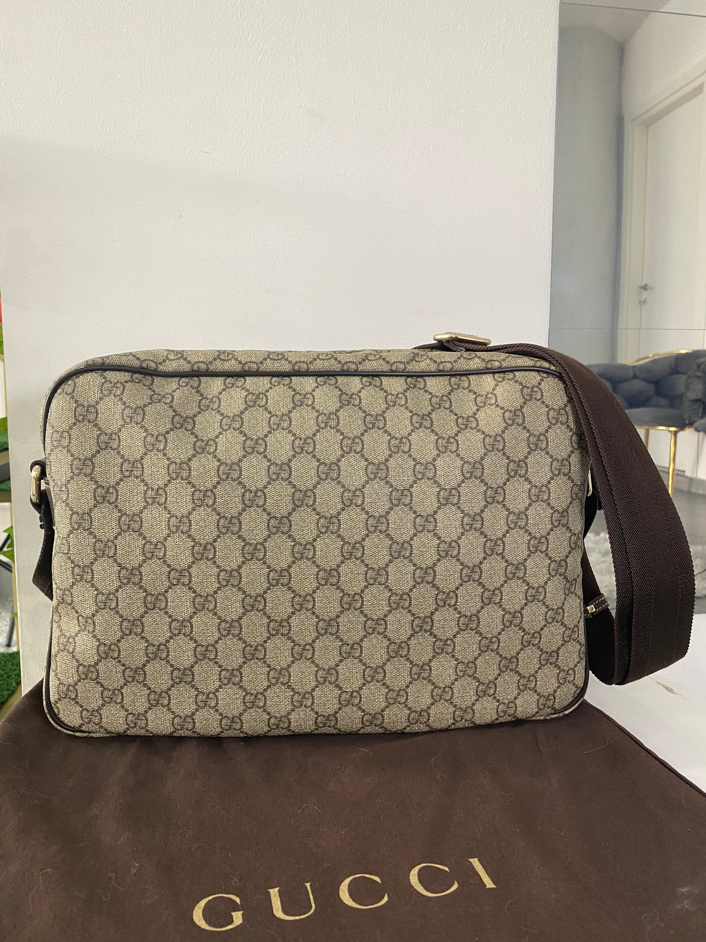Borsa a tracolla Gucci Messenger GG
