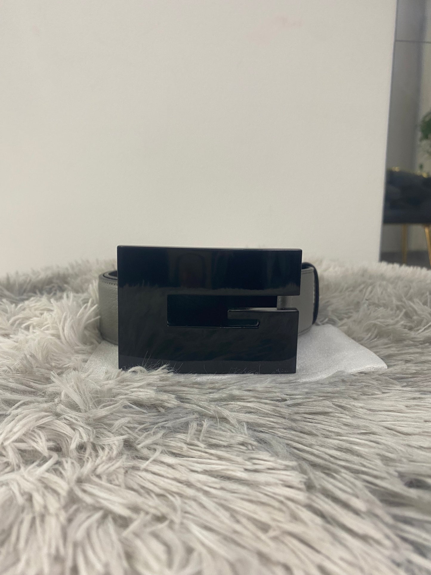 Cintura Gucci Square G Bicolore