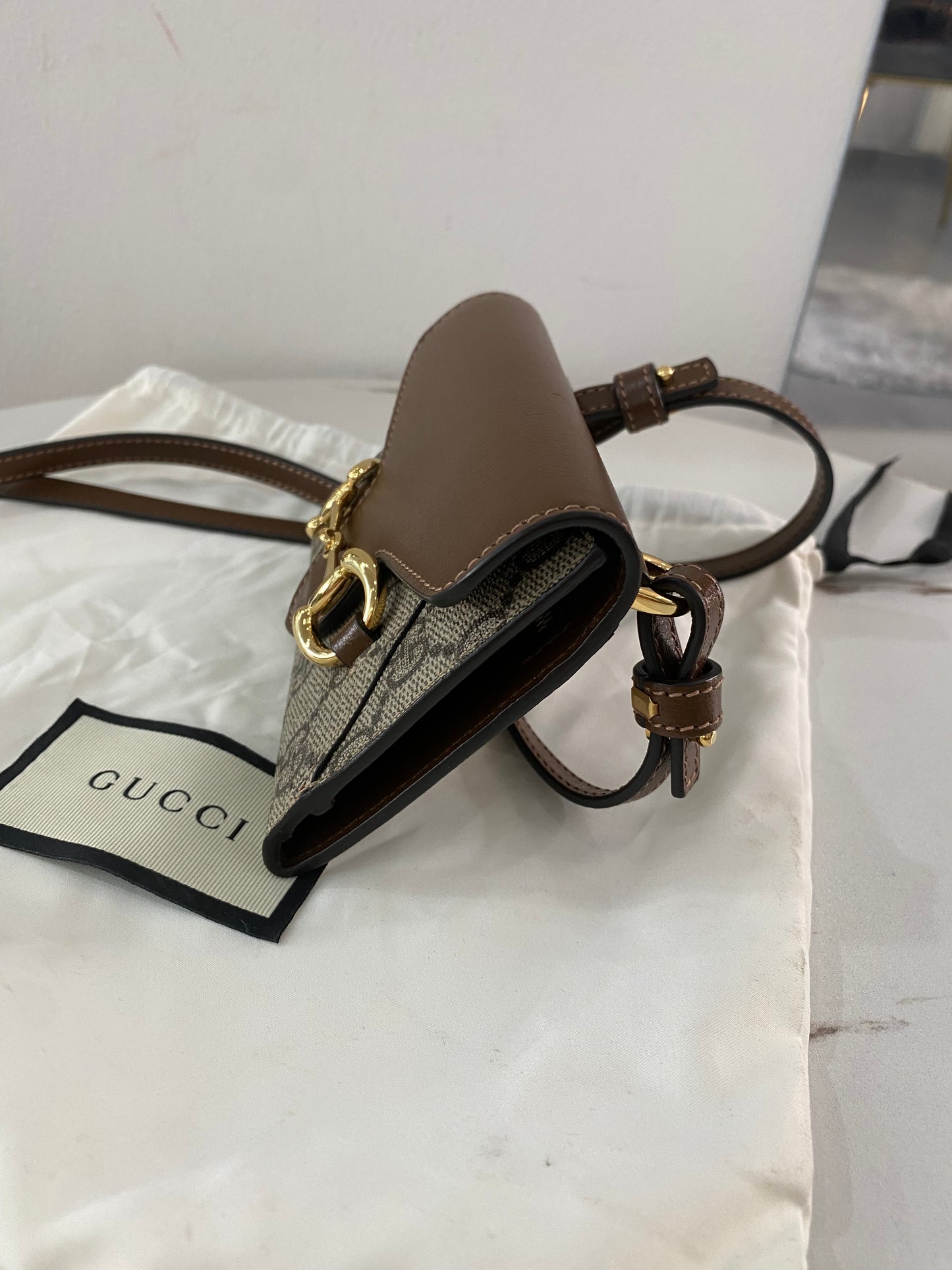 Portafoglio a Tracolla Gucci Horsebit