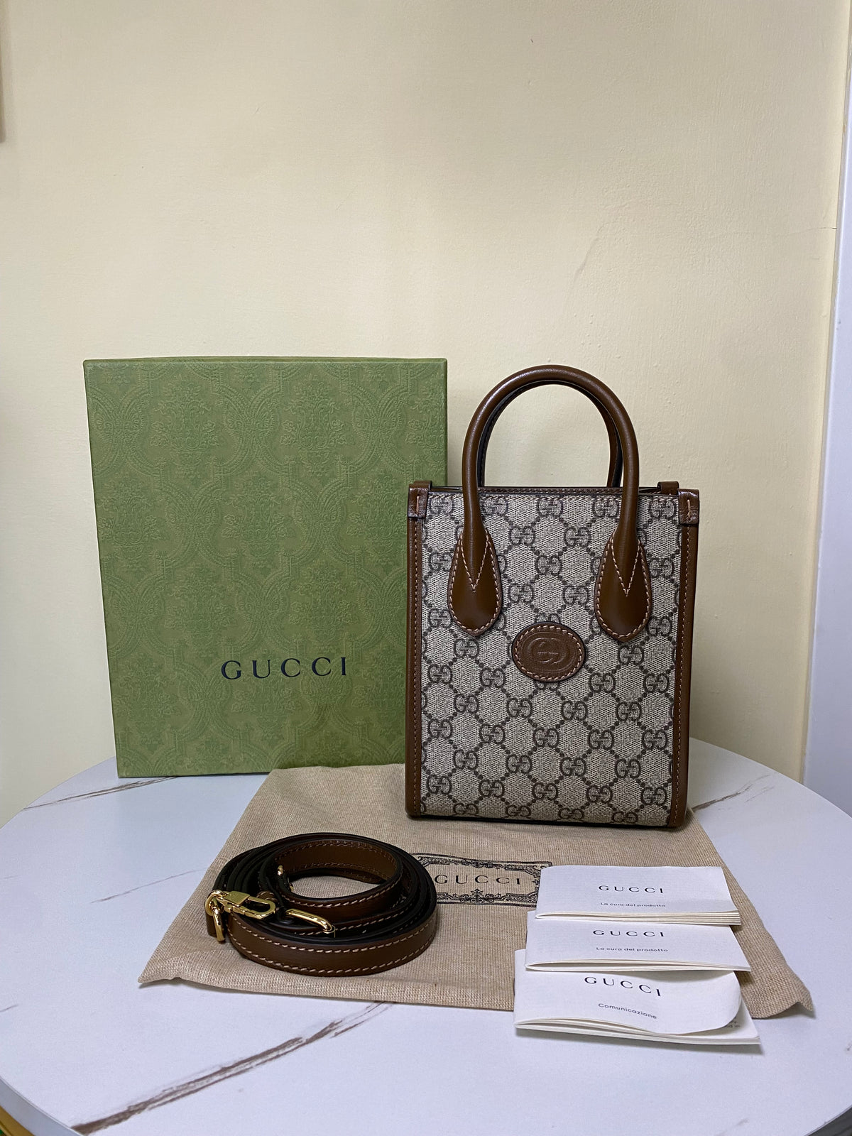 Borsa Gucci Mini Tote GG